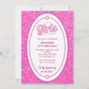 Search for doll birthday invitations Pink