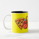 Search for cartoon pizza mugs Kawaii food