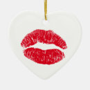 Search for lips christmas tree decorations Red