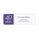 Search for purple birthday return address labels Violet