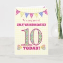 Search for granddaughters 10th birthday cards For kids