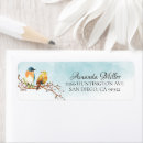 Search for love bird return address labels Elegant