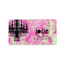 Search for chandelier wedding return address labels Pink