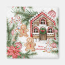 Search for gingerbread man magnets Candy cane
