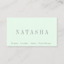 Search for elegant fonts for business cards For her