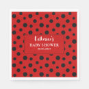 Search for ladybird napkins Red and black