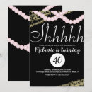 Search for pink pearl invitations Black