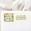 Search for give thanks return address labels Fall