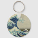 Search for mounted round key rings Hokusai