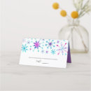 Search for snowflake place cards Watercolor