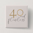 Search for 40th birthday badges Modern