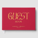 Search for burgundy guest books Typography