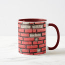 Search for brick wall mugs Red