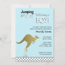 Search for blue kangaroo invitations Boy