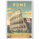 Search for monuments stickers Retro vintage travel