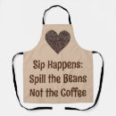 Search for coffee quotes aprons Funny