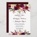 Search for marsala engagement party invitations Burgundy