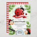 Search for insect baby shower invitations Ladybug