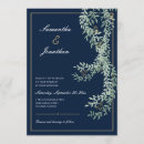 Search for navy blue and sage green wedding invitations Modern