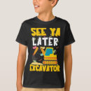 Search for excavator kids tshirts Construction vehicle