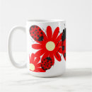 Search for ladybug mugs Red and black