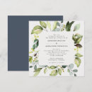 Search for fall square wedding invitations Watercolor floral foliage