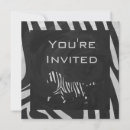 Search for monogram zebra invitations Stripes