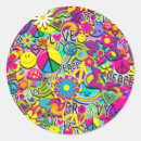 Search for vintage peace stickers Rainbow