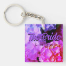 Search for pink floral wedding key rings Bride