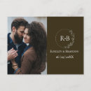 Search for save the date monogram postcards Script