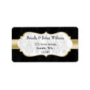 Search for gold flourish return address labels Chic