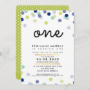 Search for bright 1st birthday invitations Modern
