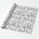 Search for doodle drawing wrapping paper White