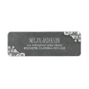 Search for chalkboard wedding return address labels Grey