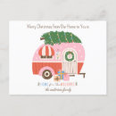 Search for vintage camper postcards Merry christmas