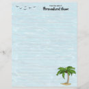 Search for palm tree stationery paper Beach