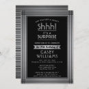 Search for silver border invitations Masculine