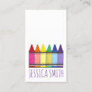 Search for crayon business cards Teacher