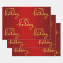 Search for gold foil wrapping paper Red