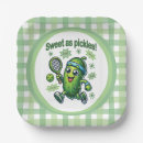 Search for pickle paper plates Pickleball player