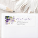 Search for purple butterfly return address labels Gold