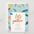 Search for colored leaf invitations Leaves
