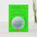 Search for funny golfer birthday cards Green