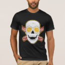 Search for eggs and bacon skull tshirts Pirate