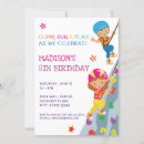 Search for rock climbing party invitations Boy