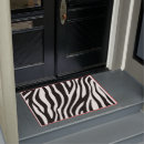 Search for zebra print doormats Black