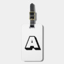 Search for alphabet luggage tags Initial