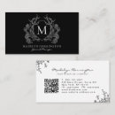 Search for crest business cards Black and white