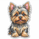 Search for cartoon yorkie stickers Cute