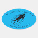 Search for life is short stickers Dog